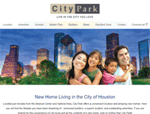 Tablet Screenshot of cityparkhouston.com